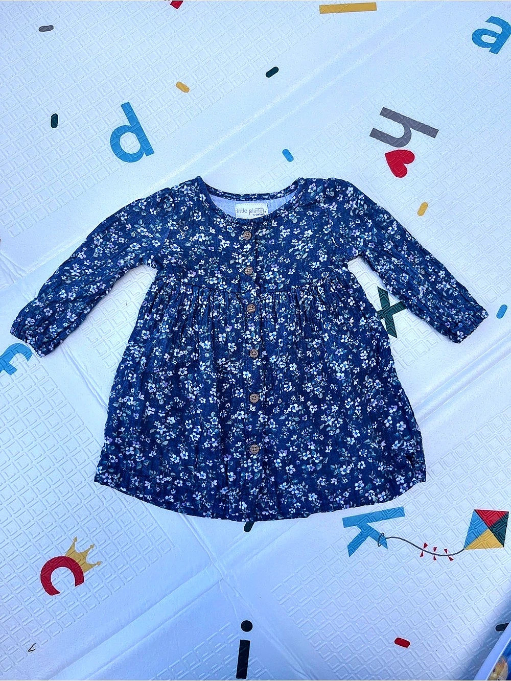 little planet by carter's Floral Long Sleeve Dress Baby 6M Like New